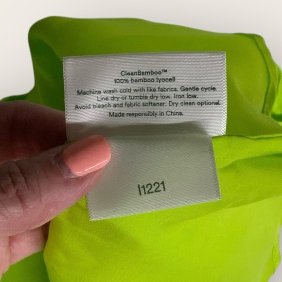 NWT | Ettitude | Signature Sateen Cami Top | Lime Green | Various Sizes - Picture 6 of 12